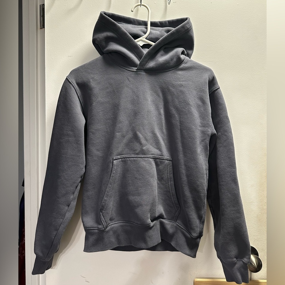 Aritzia Sweatfleece Perfect Fit Hoodie Blue/Gray XS | Cozy Pullover